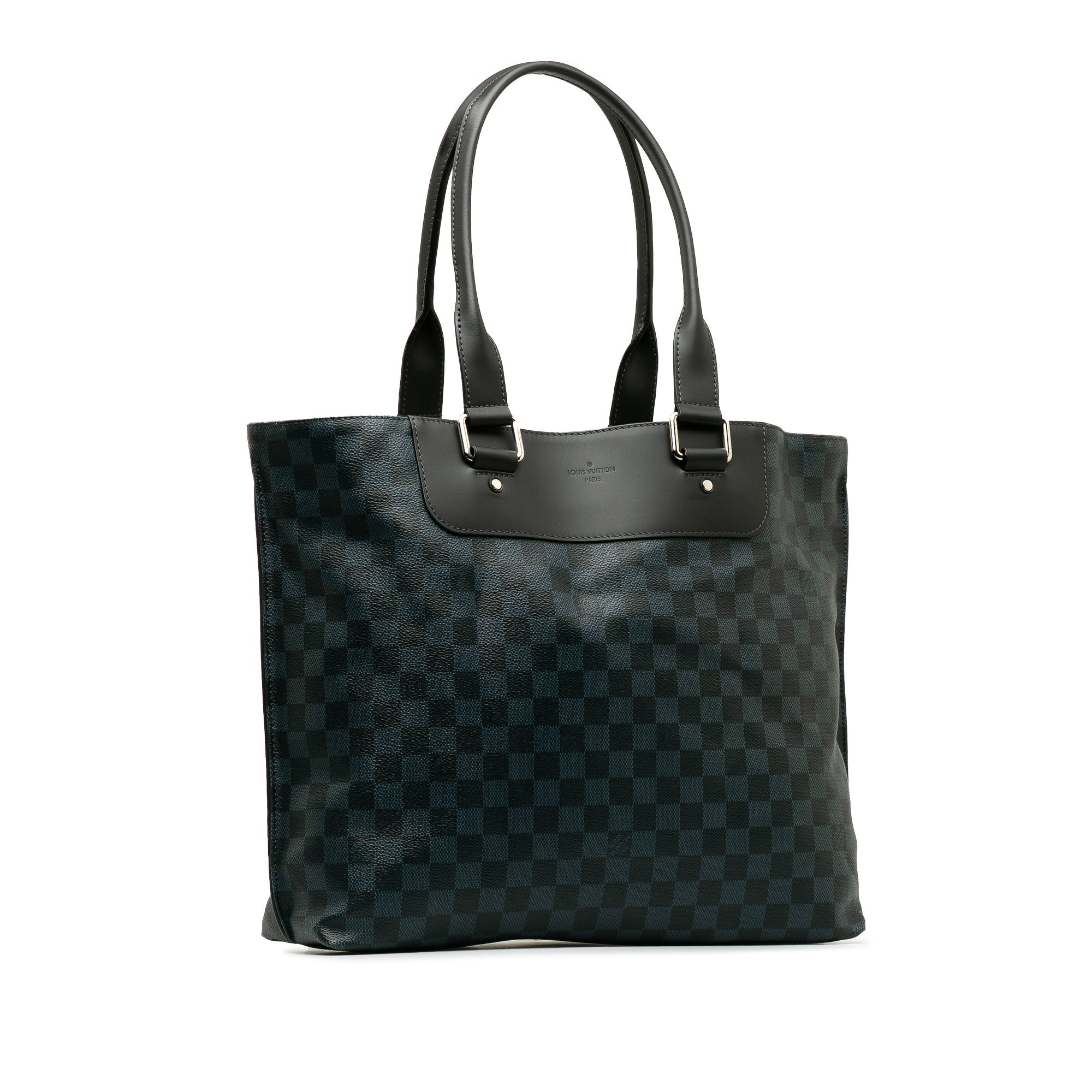 Blue LV Damier Cobalt Cabas Voyage Tote Bag