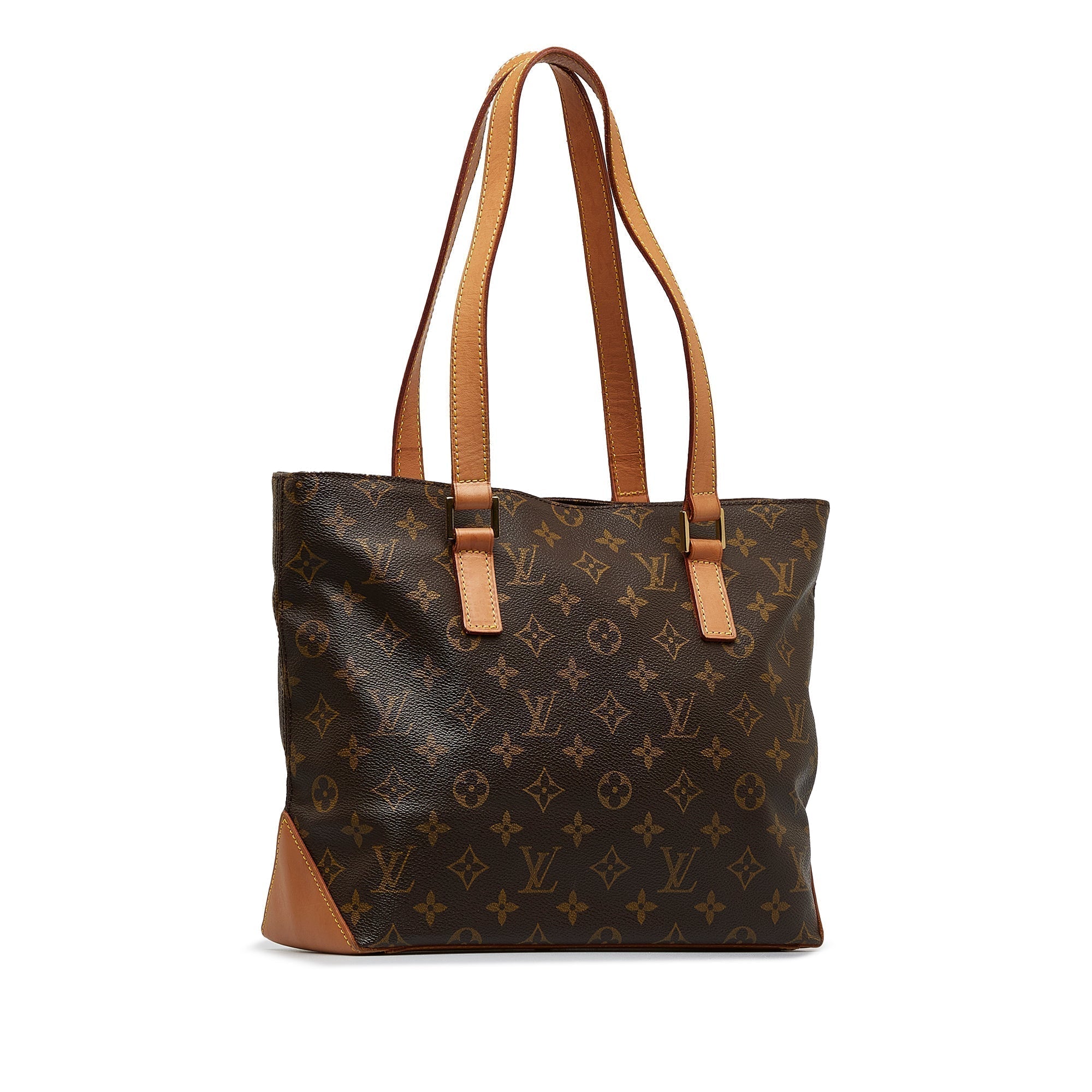 Brown LV Monogram Cabas Piano Tote Bag