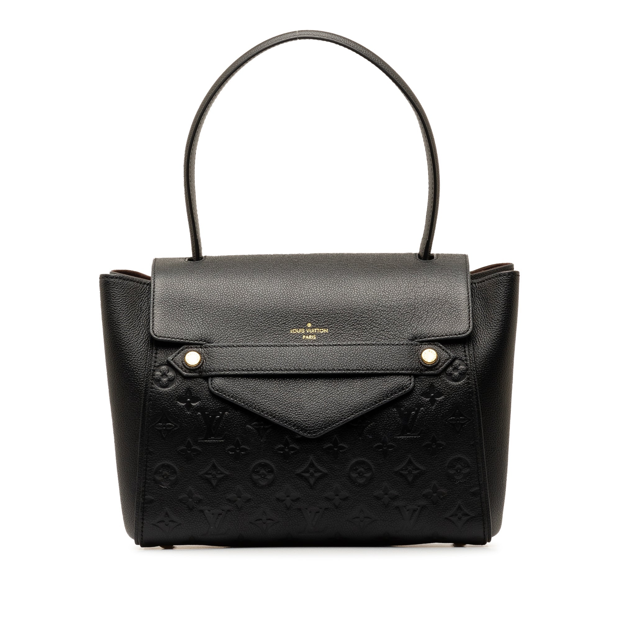 Black LV Monogram Empreinte Trocadero Shoulder Bag