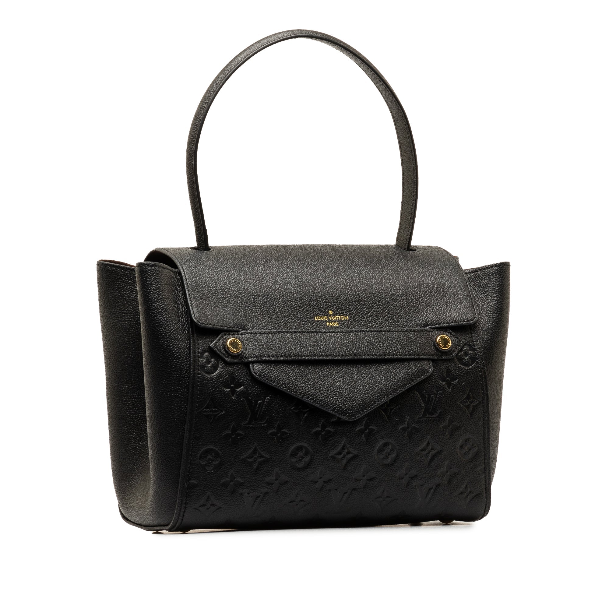Black LV Monogram Empreinte Trocadero Shoulder Bag