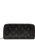 Black LV Monogram Eclipse Zippy Wallet