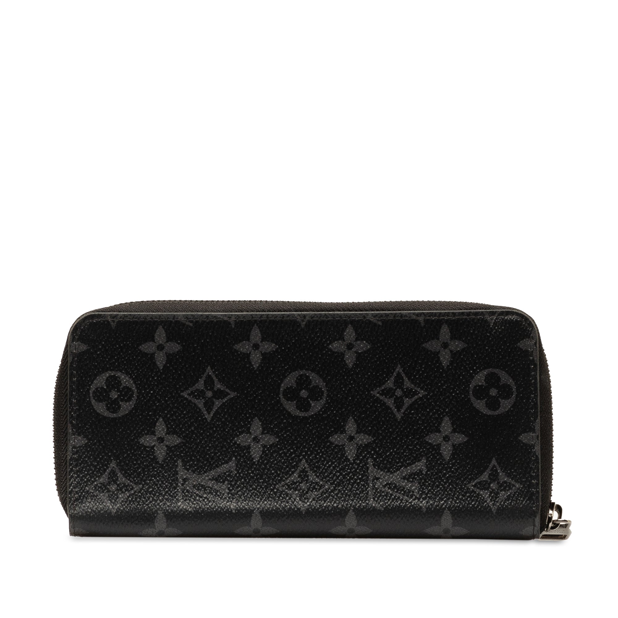 Black LV Monogram Eclipse Zippy Wallet