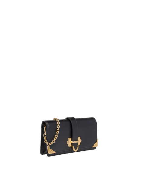 PRD Cahier Saffiano Leather Wallet Large Black