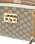 (WMNS) GCCI Padlock Middle-Sized BackBag White/Brown 479197-KHNKG-9761