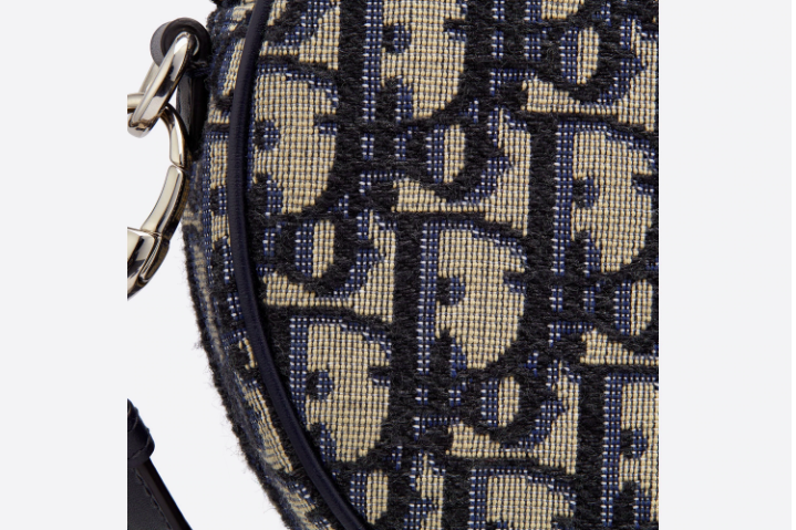 Baby Ball Bag Blue D1OR Oblique Jacquard Canvas