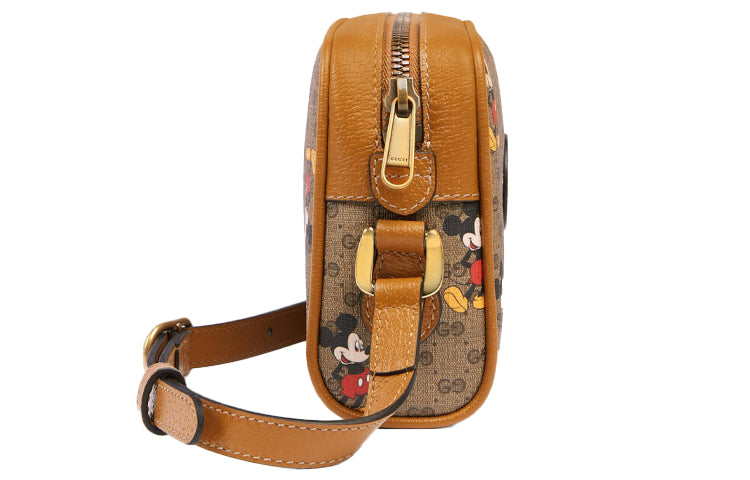 (WMNS) GCCI x Disney Mickey Prints Single Shoulder Bag Light Brown 602536-HWUBM-8559