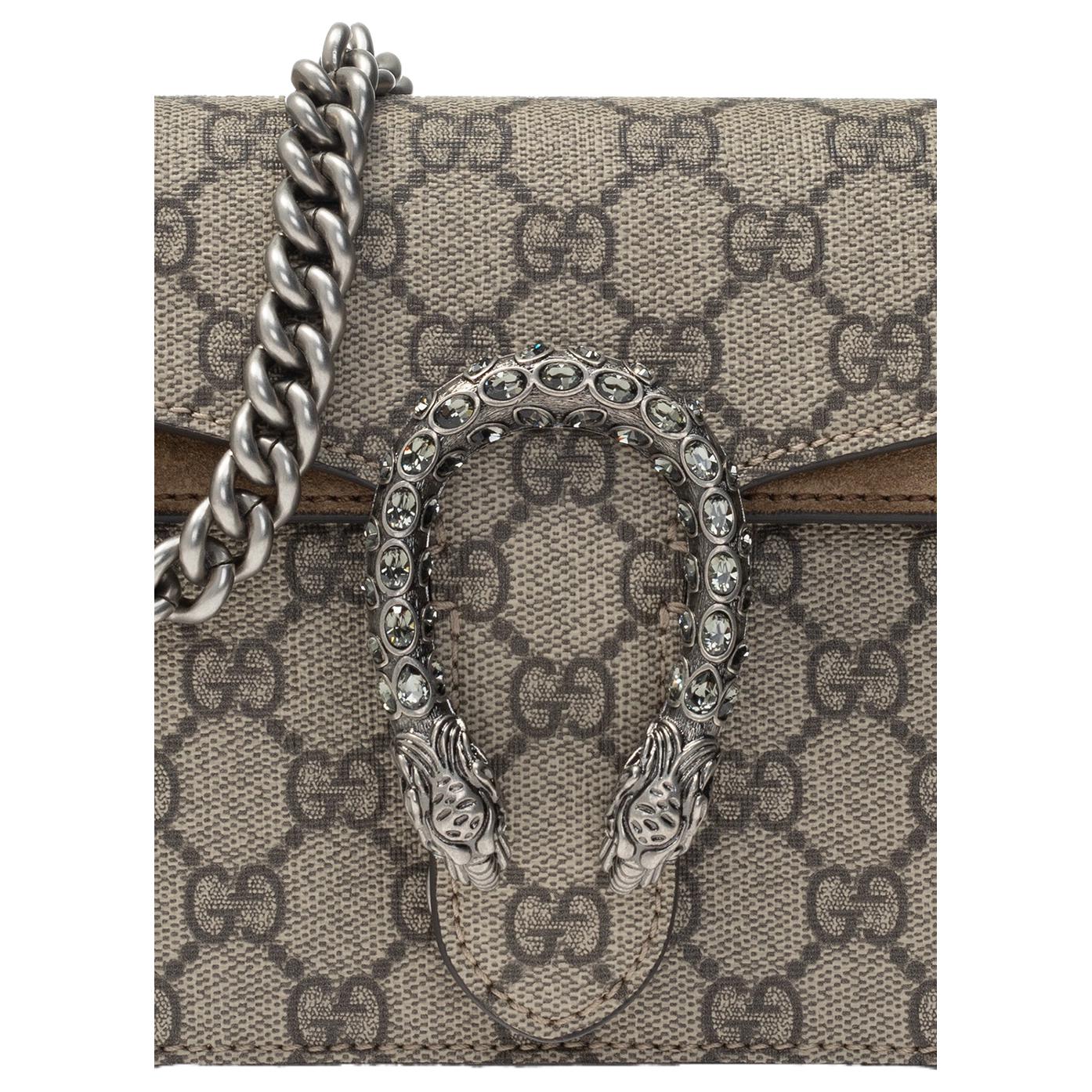 (WMNS) GCCI GG Dionysus Small-Sized Single-Shoulder Bag Grey/Brown 499623-92TJN-8660
