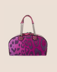 CHRISTIAN D1OR 2004 PYTHON TRIMMED GAMBLER DICE BOWLER BAG