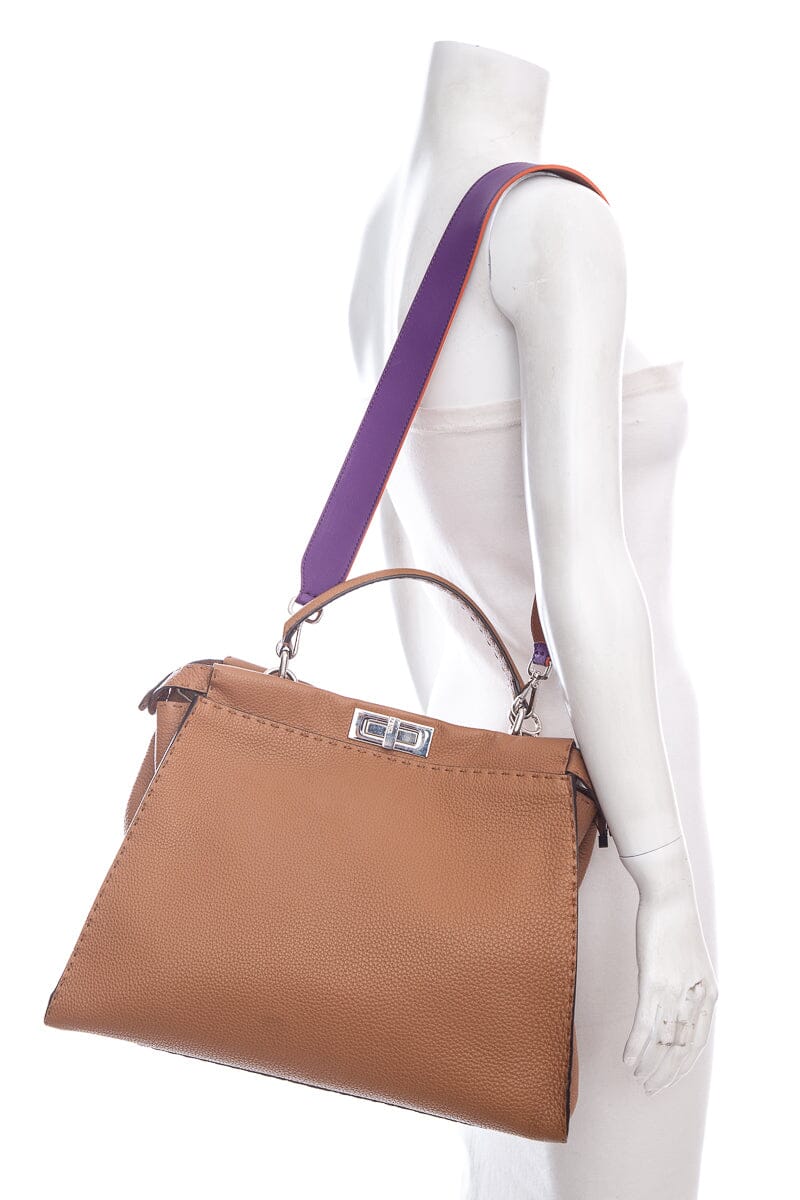 FNDI Brown Peekaboo  Handbag