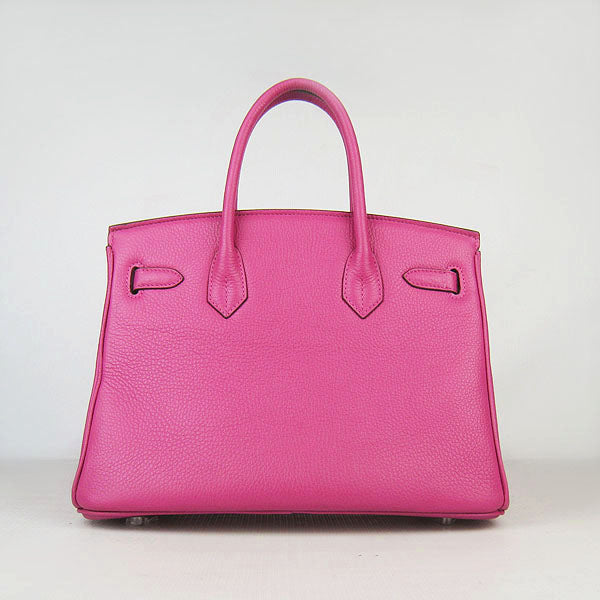 HMS Birkin 30cm Togo Leather Handbags Peach Golden