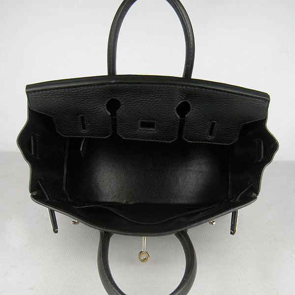 HMS Birkin 25cm Handbag 6068 black golden