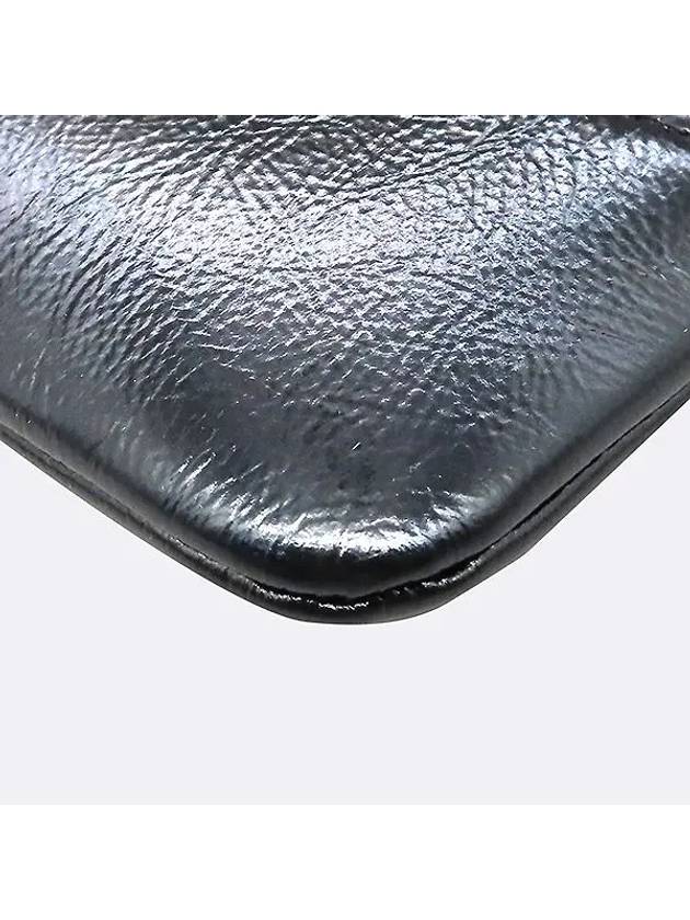 A84287 Black Vintage Leather Quilted Gabriel New Medium Clutch Bag CH