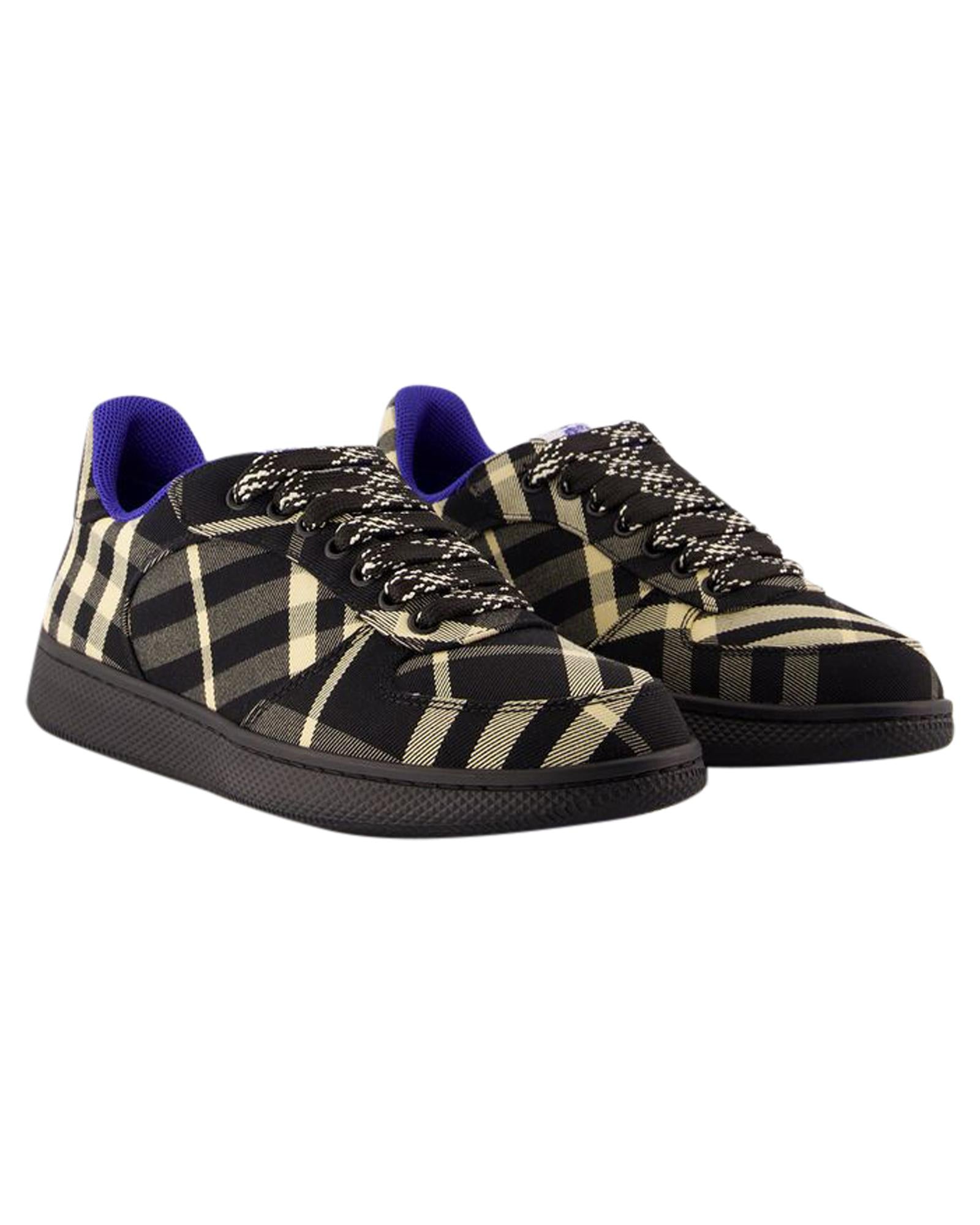 BBERRY Arthur Plaid LowTop Sneakers Women Black | Black