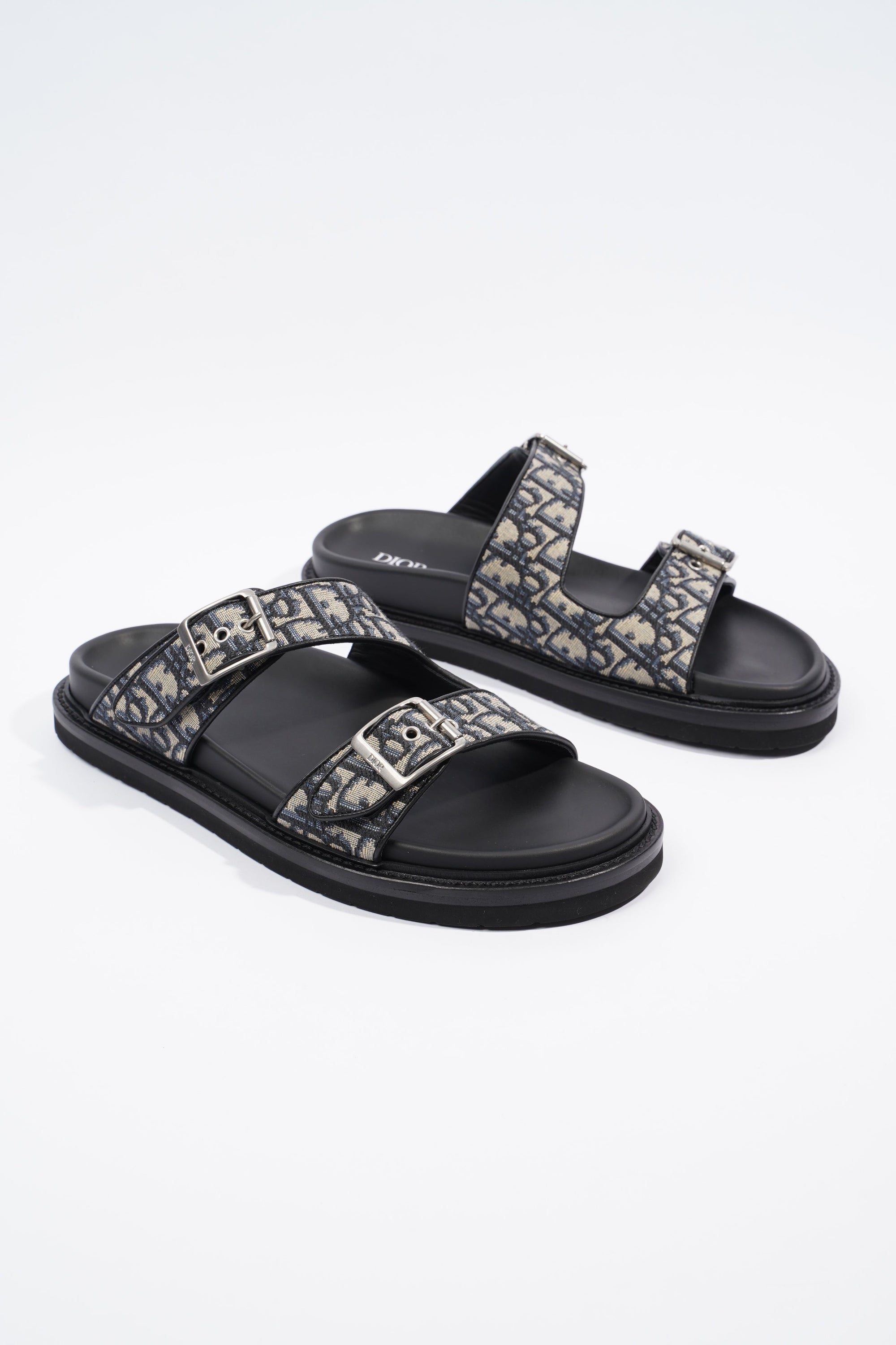 Christian D1OR Aqua Double Band Sandal Oblique Canvas EU 42 UK 8