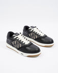 Christian D1OR B27 Low-top Black / White / Navy Oblique Leather EU 41 UK 7