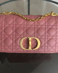 *Un* D1OR Caro - Medium Cannage Calfskin Pink Gold Hardware