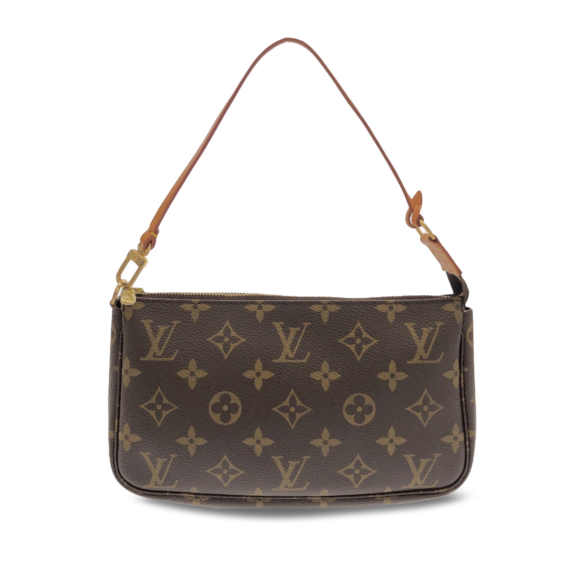 Brown LV Monogram Pochette Accessoires Shoulder Bag