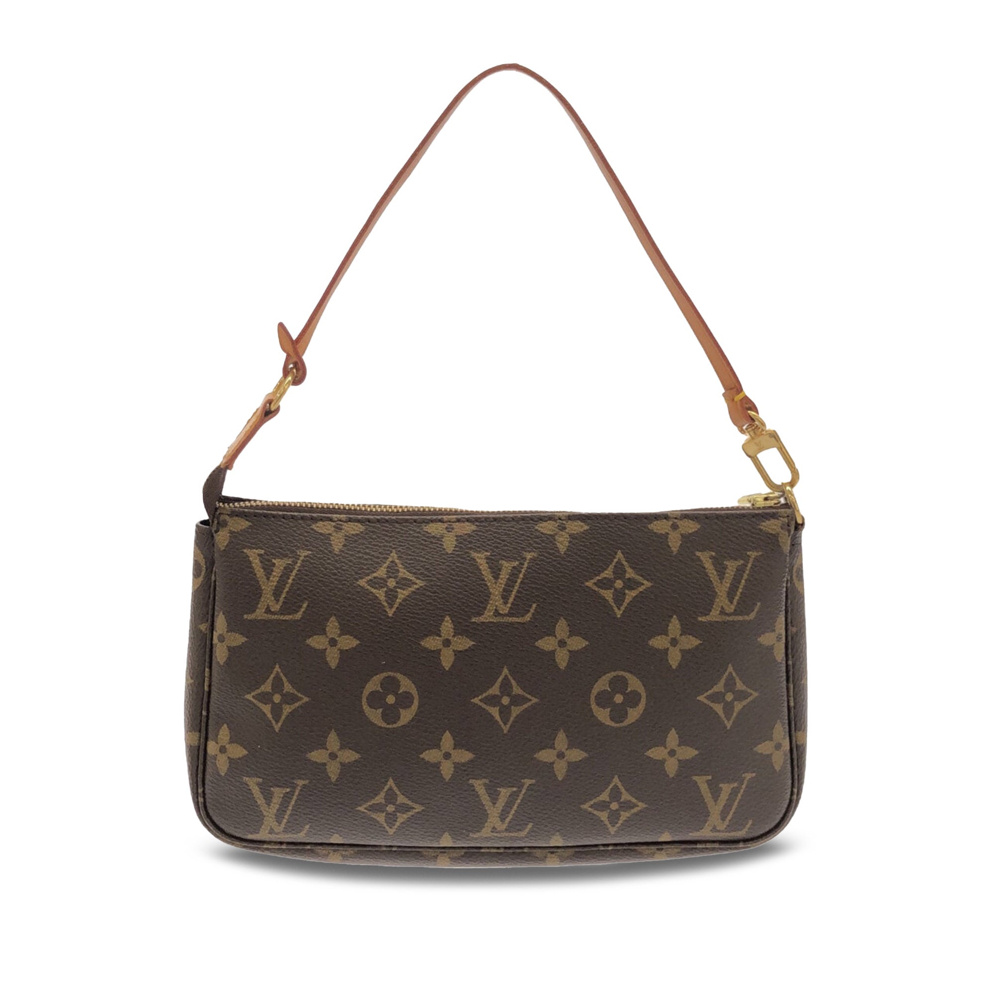 Brown LV Monogram Pochette Accessoires Shoulder Bag