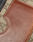 GCCI  Gg Supreme Canvas And Leather Small Padlock Shoulder Bag