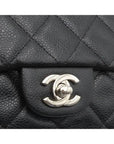 A65051 Black Caviar TIMELESS Classic Chain Flap Clutch and Shoulder Bag CH