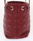 CHRISTIAN D1OR Canage Panarea Hand Bag PVC Leather Red 01-BO-0130 Auth 49472