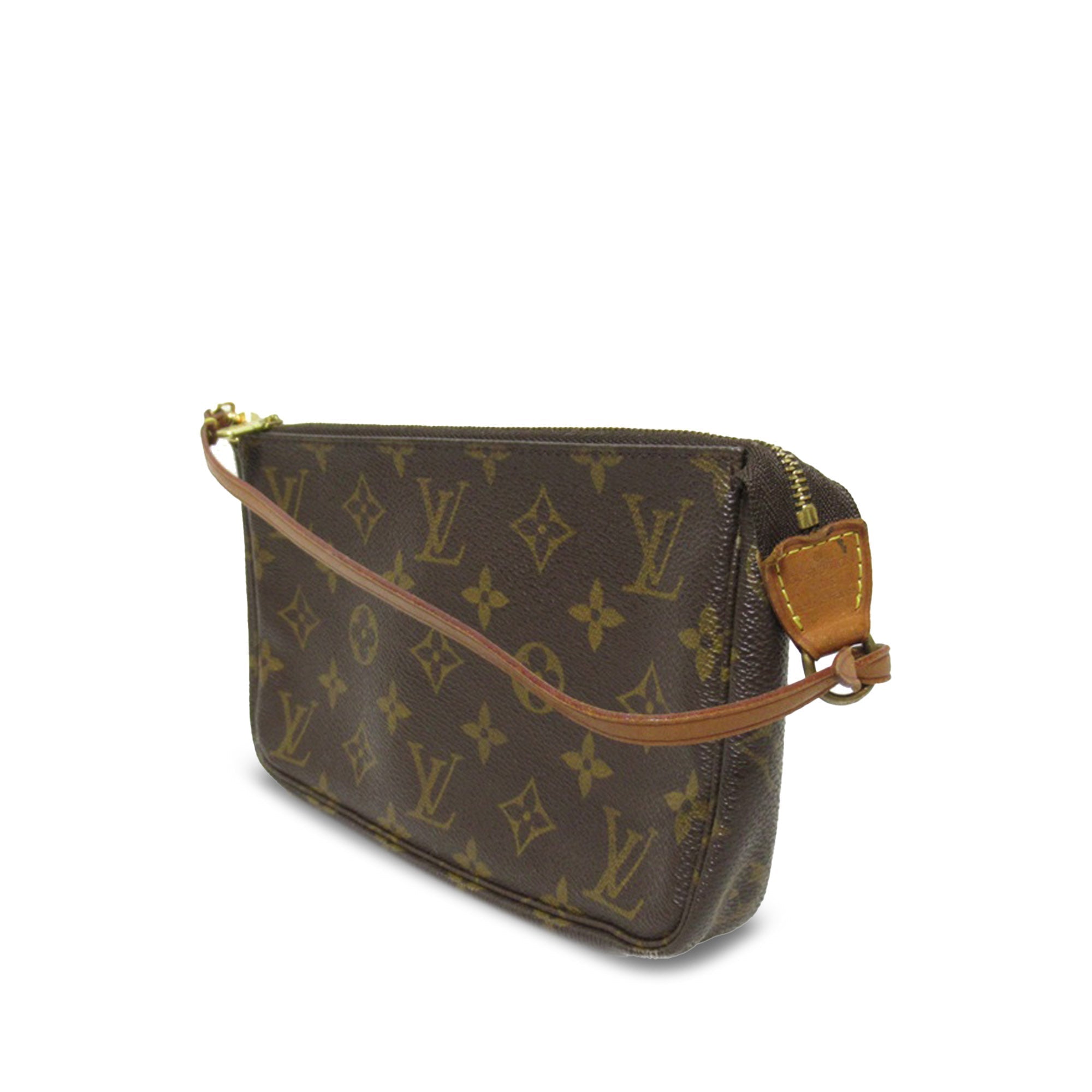 Brown LV Monogram Pochette Accessoires Shoulder Bag