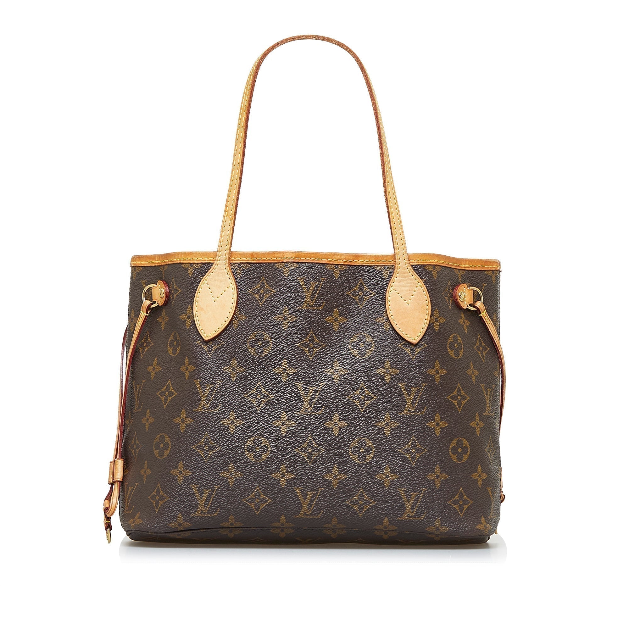 Brown LV Monogram Neverfull PM Tote Bag