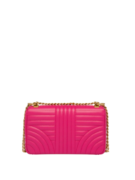 PRD Diagramme Medium Leather Bag Fuchsia