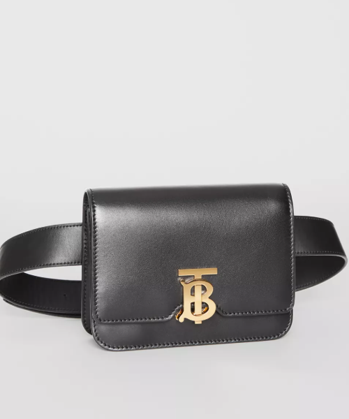 BBERRY Belted Leather TB Bag Black