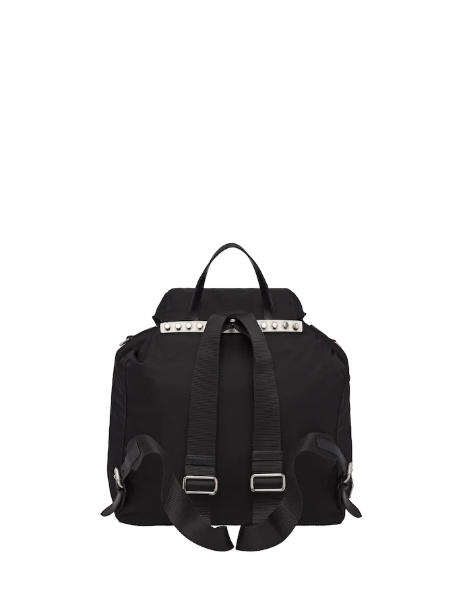 PRD Black Nylon Backpack Red