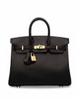 HMS Birkin 25cm Handbag 6068 black golden