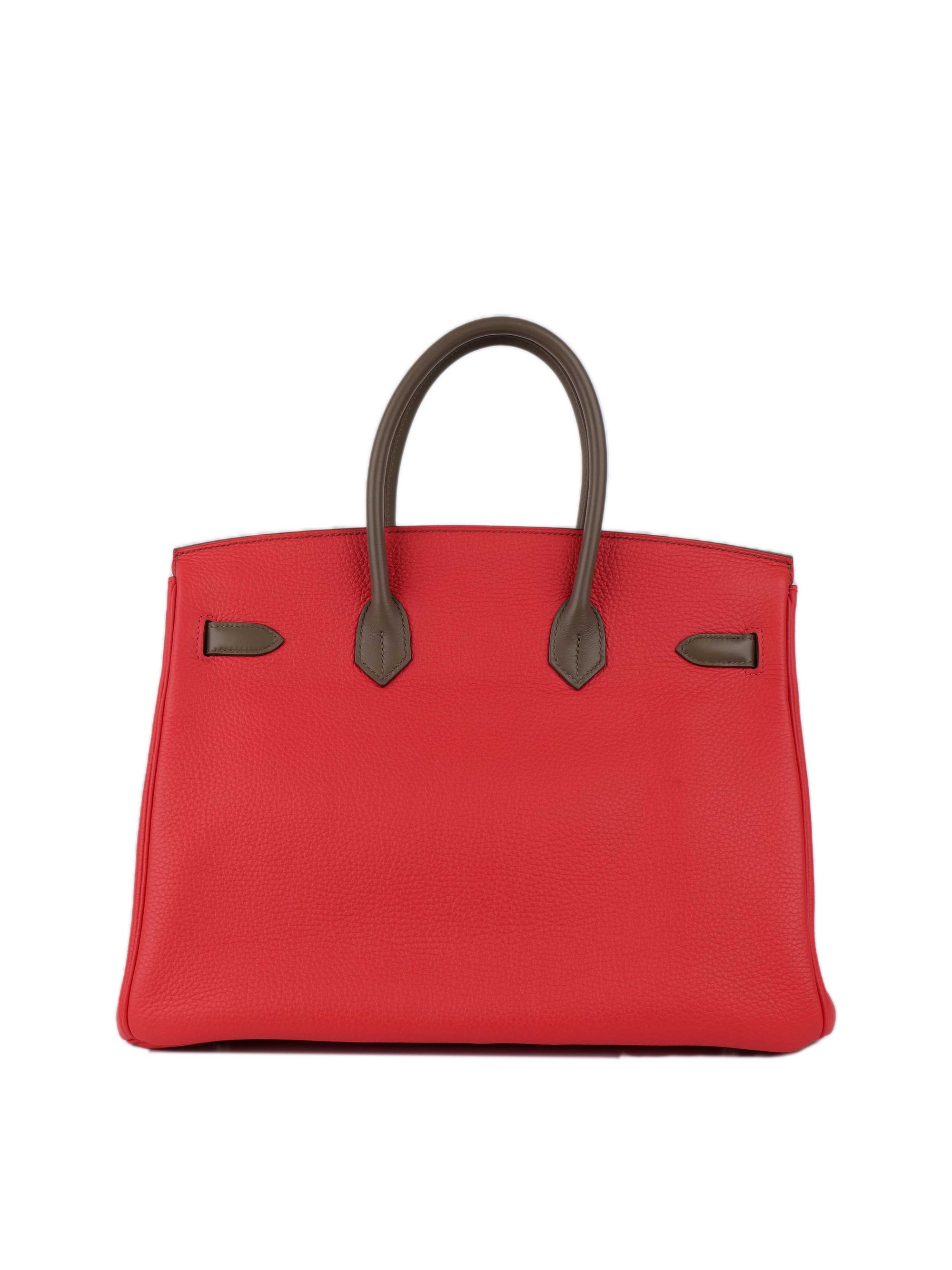HMS Limited Edition Tricolour Rose Jaipur, Argile and Etoupe Birkin 35.