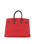 HMS Limited Edition Tricolour Rose Jaipur, Argile and Etoupe Birkin 35.
