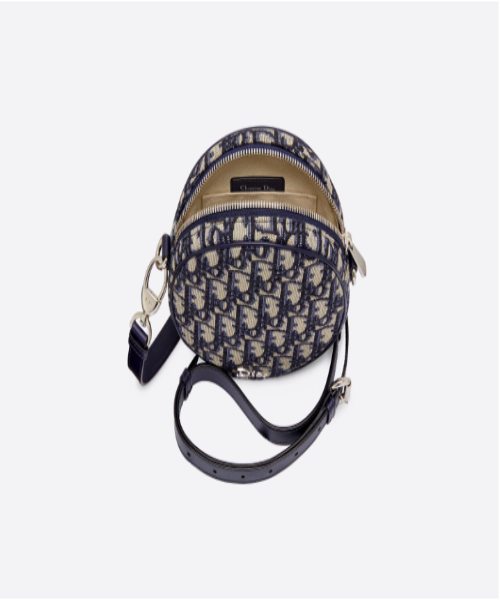 Baby Ball Bag Blue D1OR Oblique Jacquard Canvas