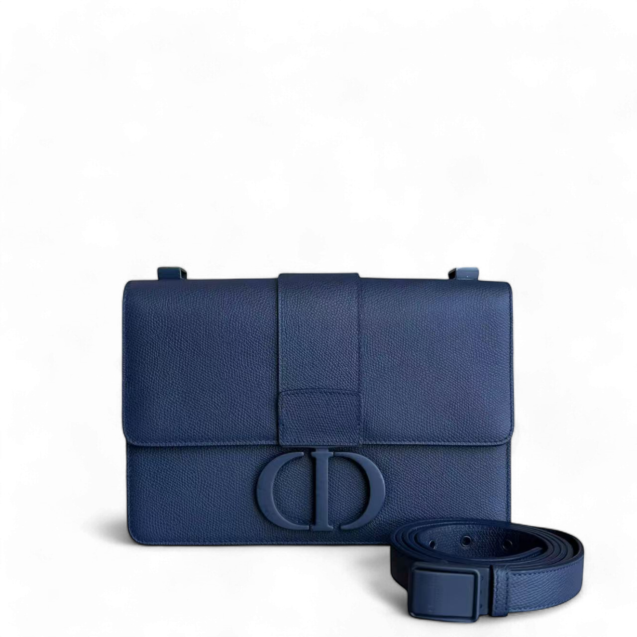 *Un* D1OR 30 Montaigne - Grained Calfskin So Blue Hardware