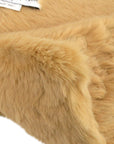 Christian D1OR Beige Fur Scarf Stole Small Good