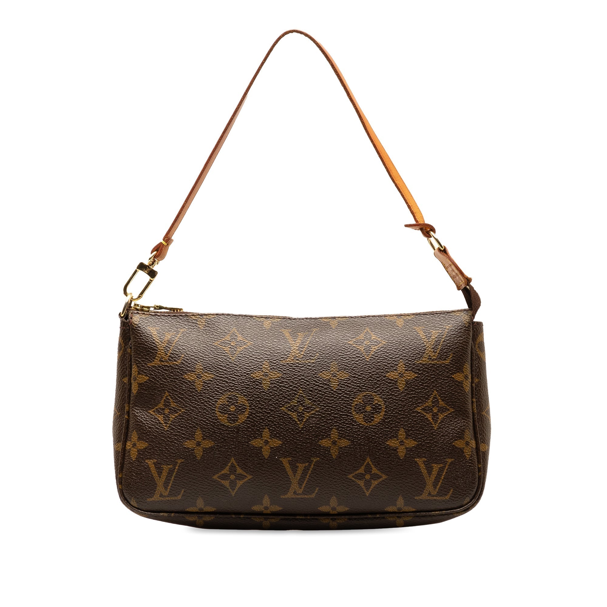 Brown LV Monogram Pochette Accessoires Shoulder Bag