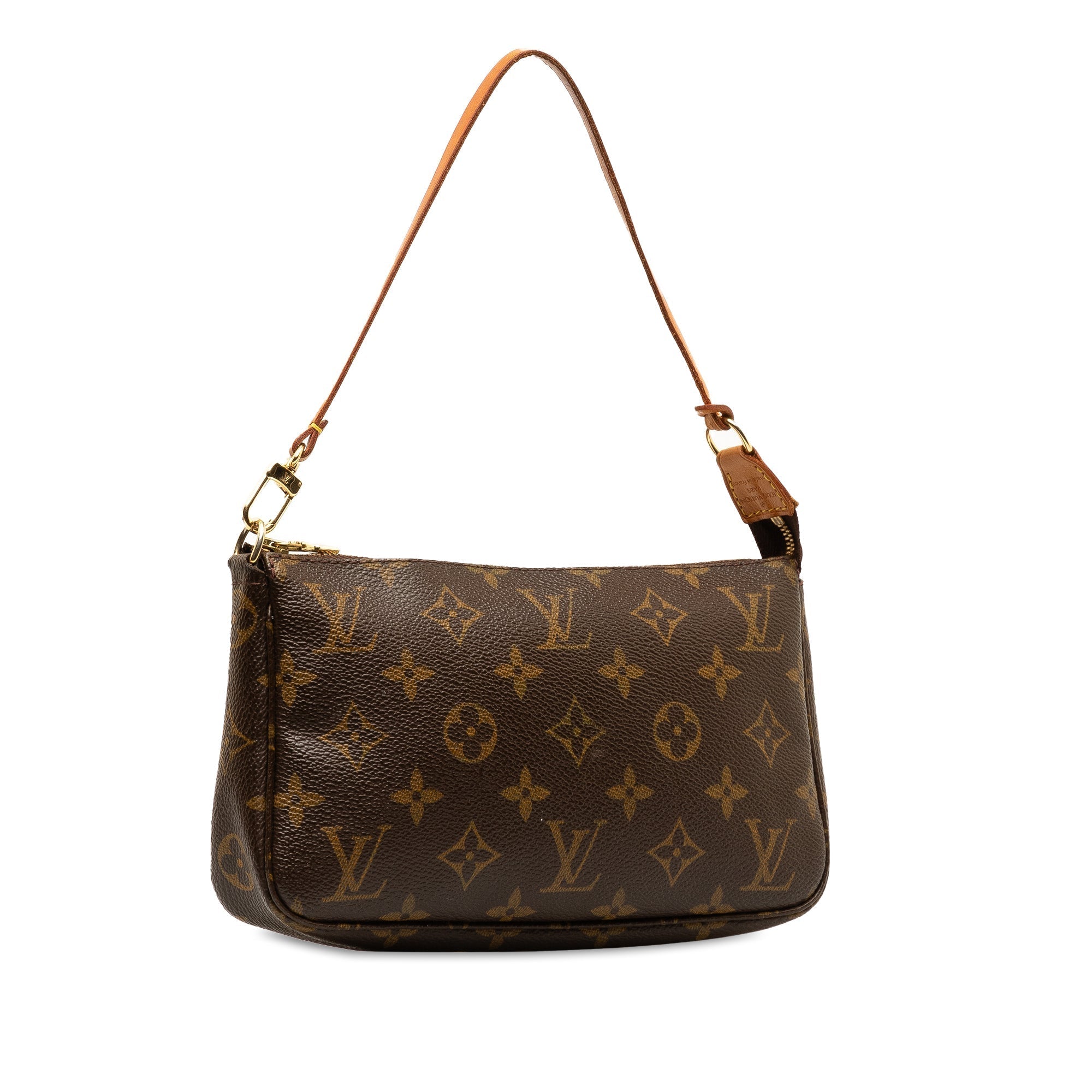 Brown LV Monogram Pochette Accessoires Shoulder Bag