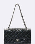 A01112 Classic Patent Medium M Size Flap Chain Shoulder Bag CH