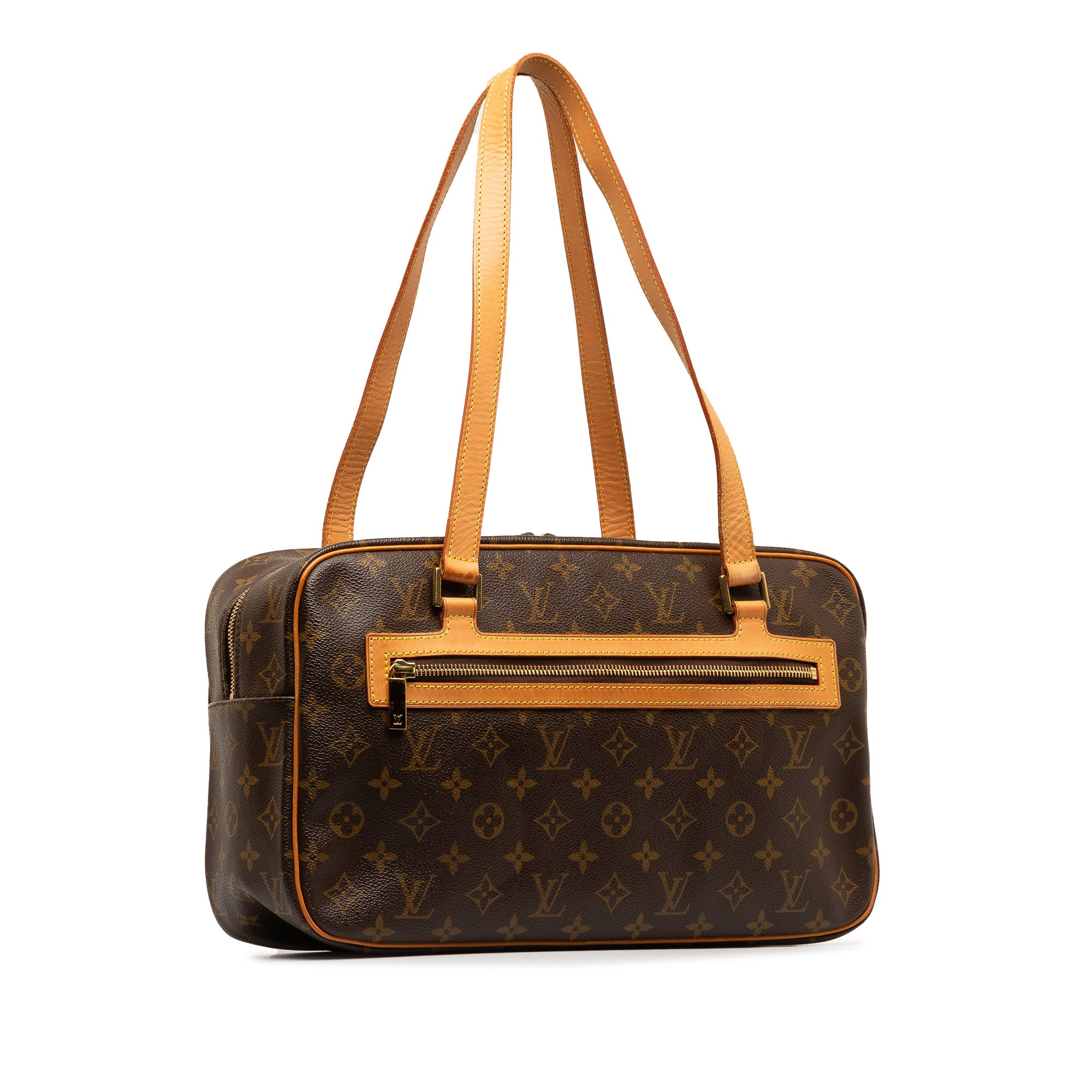 Brown LV Monogram Cite MM Shoulder Bag