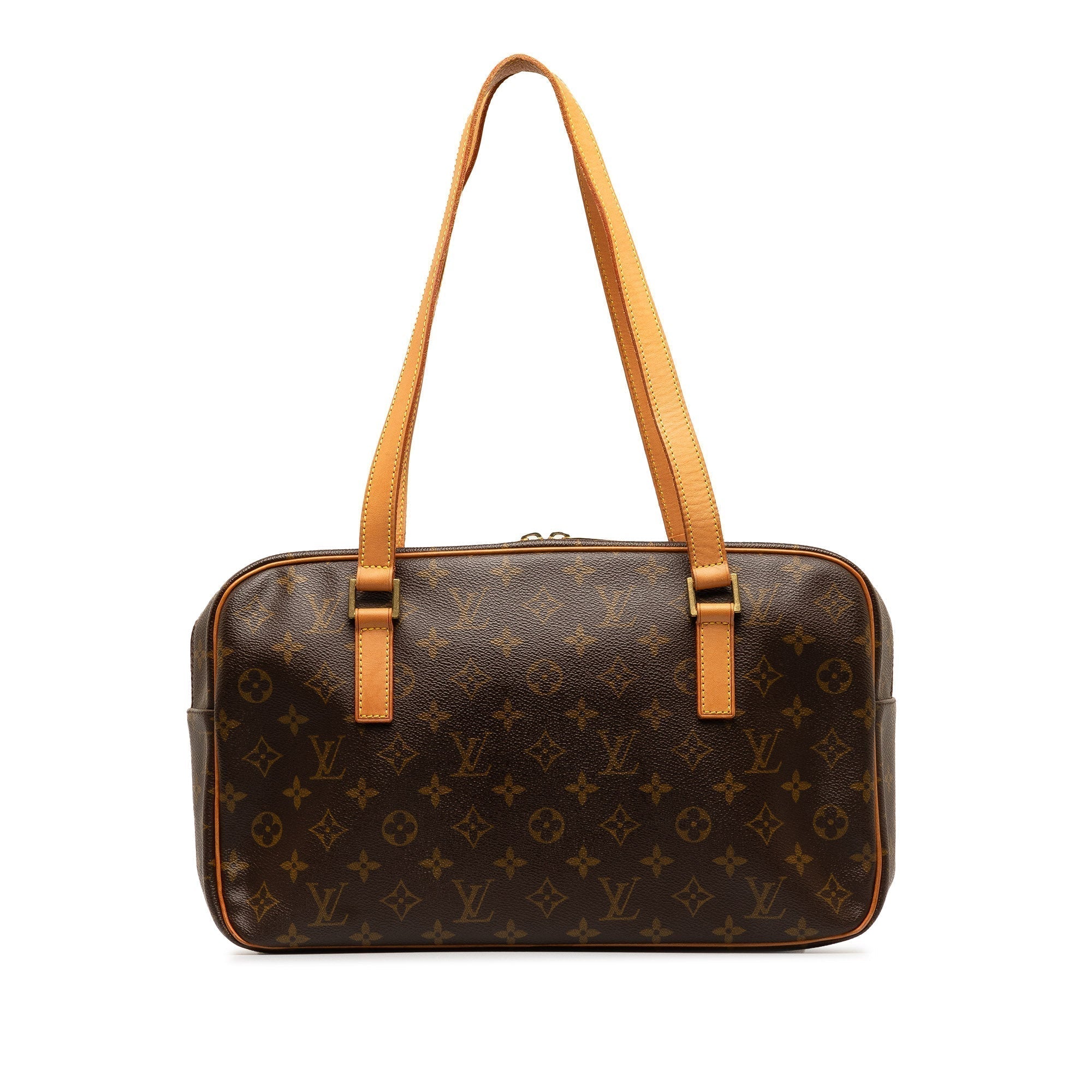 Brown LV Monogram Cite MM Shoulder Bag