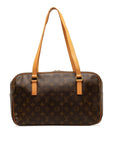 Brown LV Monogram Cite MM Shoulder Bag