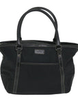 BBERRY Blue Label Tote Bag Nylon Black Auth 56630