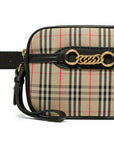 BBERRY 1983 Checked Chain Link Cotton-drill Belt Bum Bag Wristlet Pouch