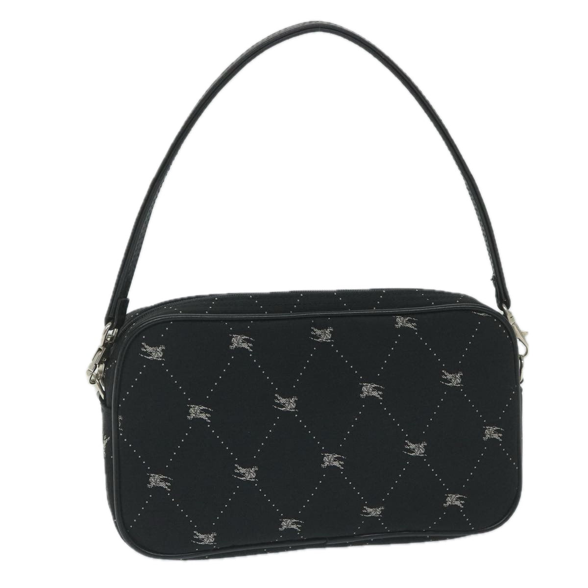 BBERRY Blue Label Accessory Pouch Canvas Black Auth 58626