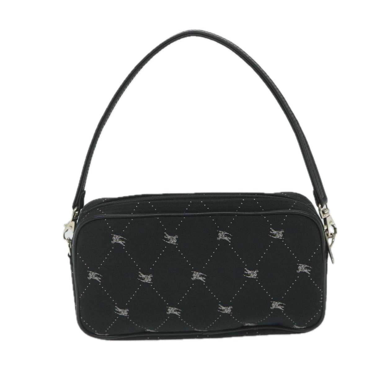BBERRY Blue Label Accessory Pouch Canvas Black Auth 58626