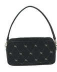BBERRY Blue Label Accessory Pouch Canvas Black Auth 58626