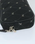 BBERRY Blue Label Accessory Pouch Canvas Black Auth 58626