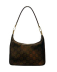 Dark Brown Handbag Luxury Designer GCCI, Size Medium