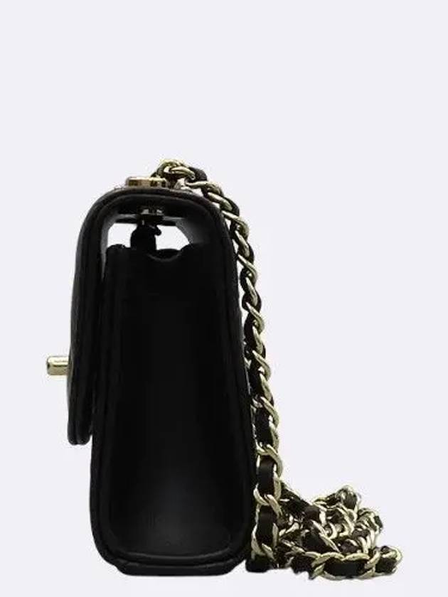 A81633 Black Lambskin Trend CC Gold Mini Cross Bag CH